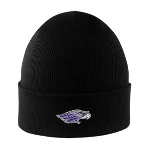 Image of Beanie - North Pole Winter Hat Emb Mascot -  black