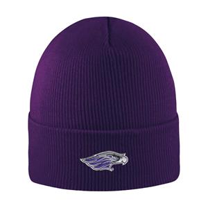 Image of Beanie - North Pole Winter Hat Emb Mascot -  purple