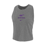 Image of Nike Dri-Fit Cotton Tank Mascot over UW-Whitewater -  grey