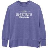 Image of Ouray Crewneck Sweatshirt Distressed Establish Mascot 1868 over UW-Whitewater Warhawks