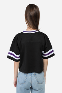Image of Hype & Vice Women's Cropped Football Jersey -  1