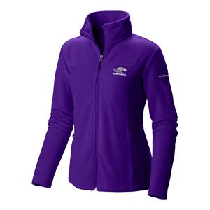 Image of Columbia Women's Full Zip Fleece Embroidered Warhawks -  purple