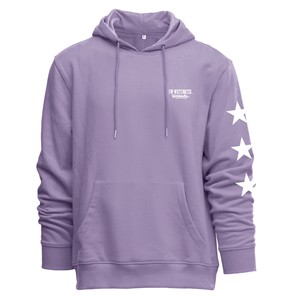 Camp David Hoodie with UW-Whitewater over Cursive Warhawks in the Corner and Stars down the Sleeve and Design on Back - main view