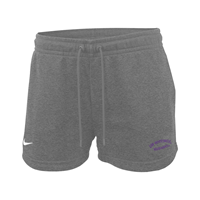 Image of Nike Essential Women's Shorts with UW-Whitewater arched over Warhawks -  grey