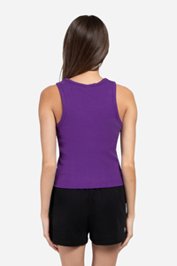Hype & Vice Embroidered Warhawks over Mascot Purple Tank -  1
