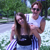 Image of Hype & Vice Women's Tube Top Purple or Black Design -  2