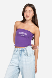 Image of Hype & Vice Women's Tube Top Purple or Black Design -  purple