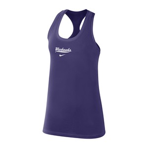 Women's Nike Racerback Tank Top with Warhawks - main view