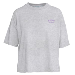 Camp David Cropped T-Shirt with Puffy Design on Front and Back - main view