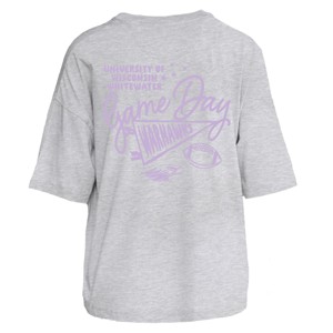 Camp David Cropped T-Shirt with Puffy Design on Front and Back -  1