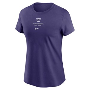 Nike Women's T-shirt with Athletic W over UW-Whitewater over Est. 1868 - main view