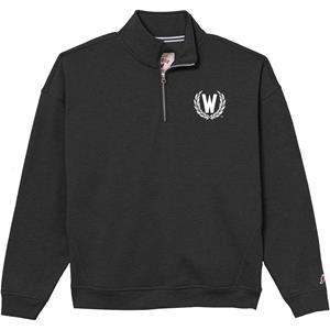 L2 Brand Women's 1/4 Zip with Embroidered Vintage W - main view