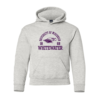 MV Sport Hooded Sweatshirt University of Wisconsin arched over Mascot