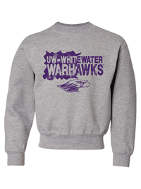 Freedomwear Gray Crewneck Sweatshirt with Purple Graphic